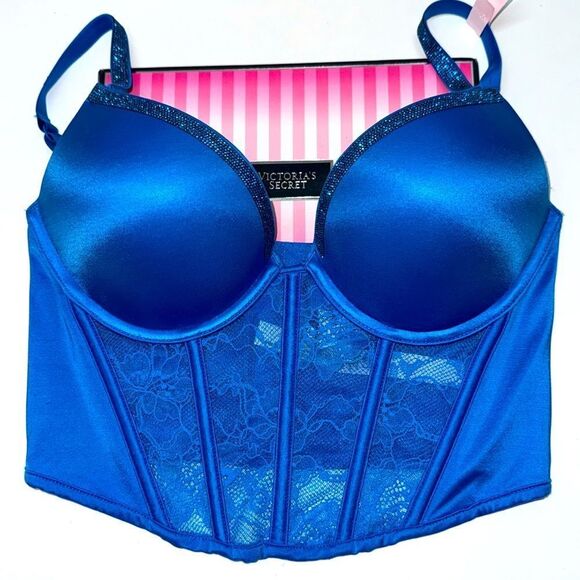 🔥Victoria's Secret Lace Bra bombshell push-up SZ 32B NEW - Picture 1 of 10